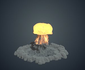 nuke explosion 3D model