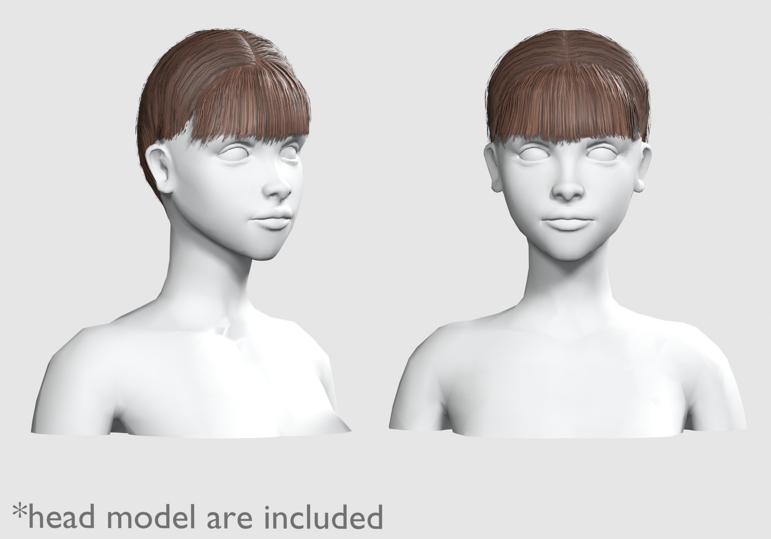 Bangs Tight Hairstyle V4204 3D model - TurboSquid 2019885