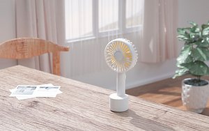 3D Small fan 5 Modeling and rendering model