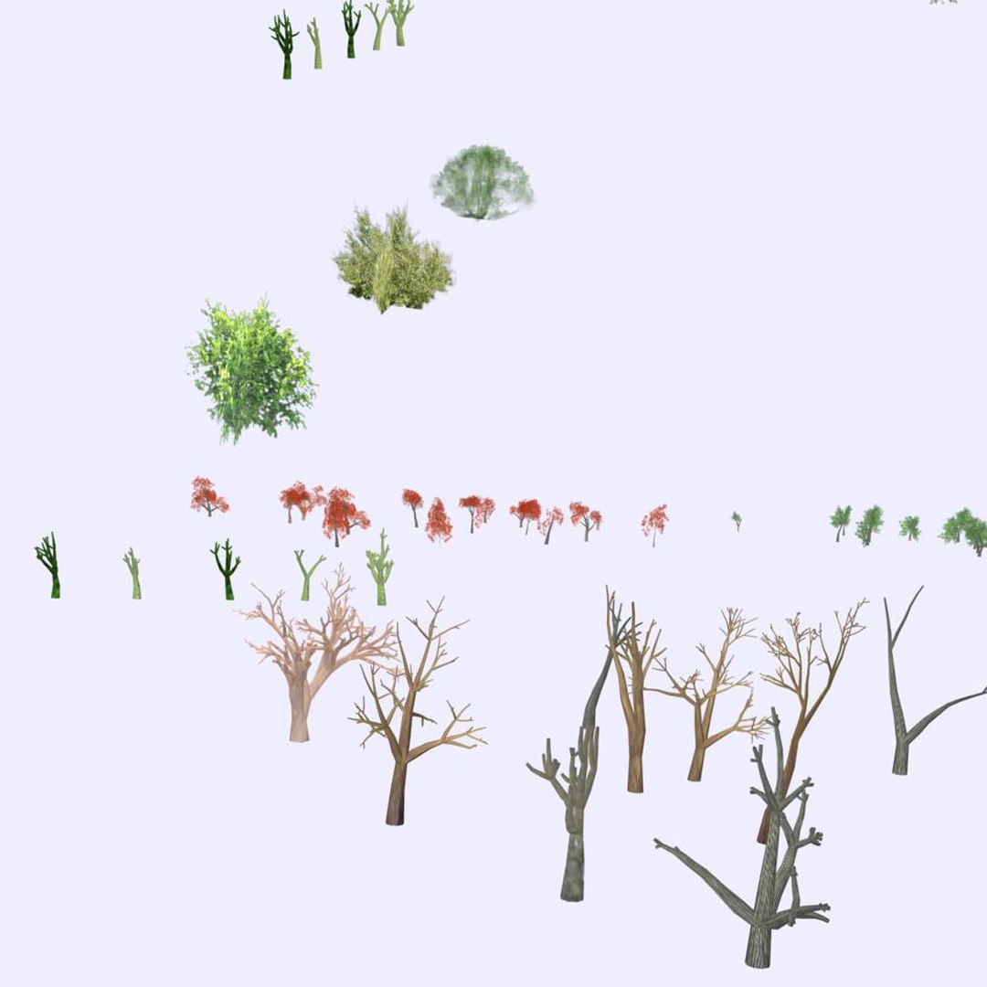 Trees Pack 3d 3ds
