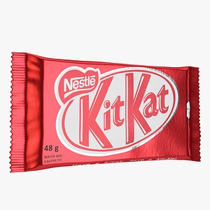 kitkat chocolate bar 3D model
