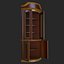 Librería de muebles vintage PBR Game Ready