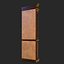 Librería de muebles vintage PBR Game Ready