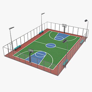 Basketball Court 3 3D
