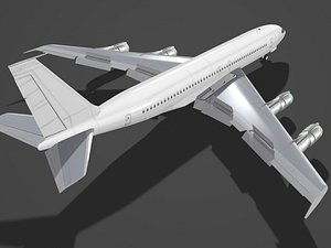 b 707-300 707 3d model
