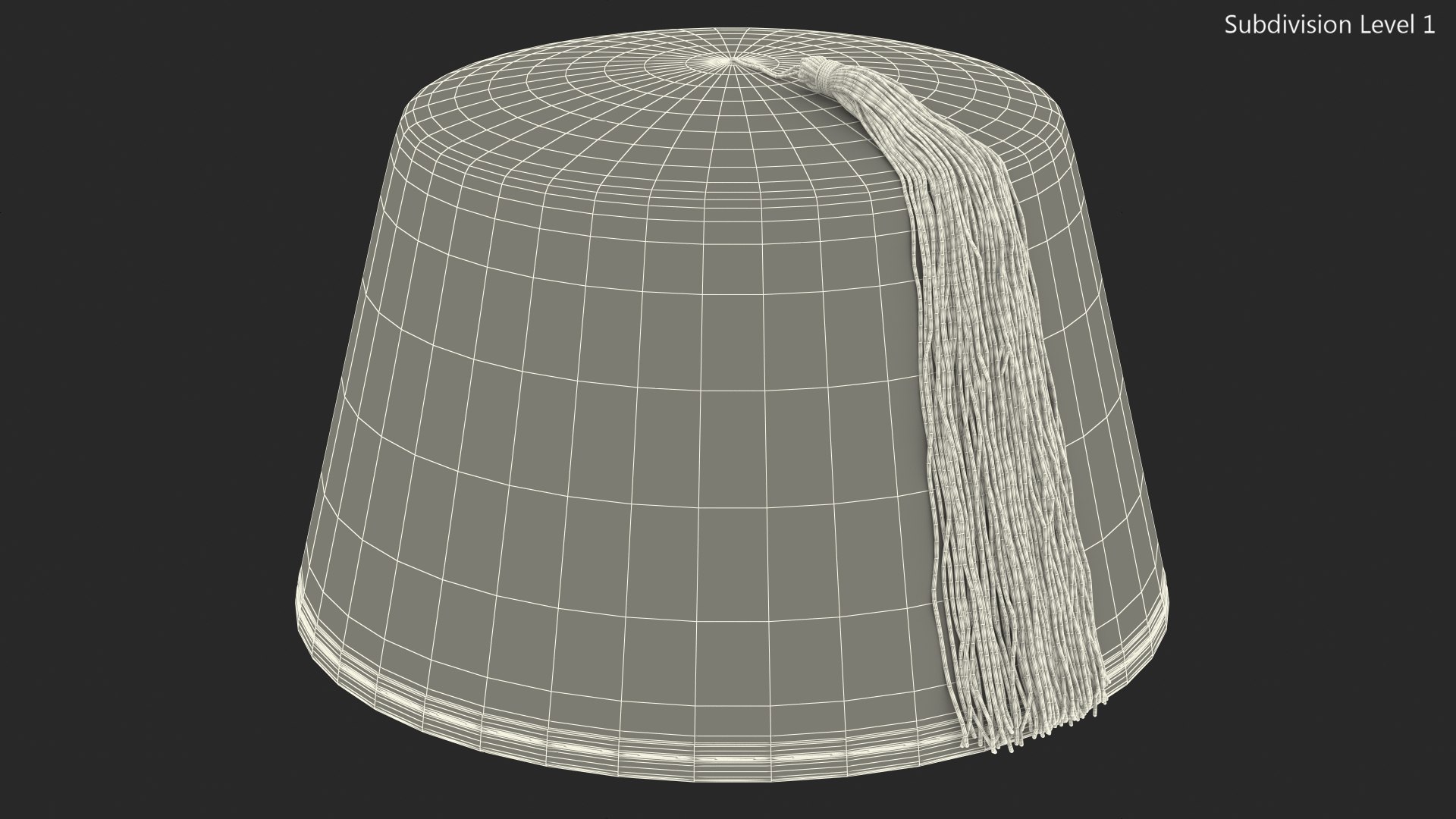 Traditional Arabic White Fez 3D Model - TurboSquid 1682076