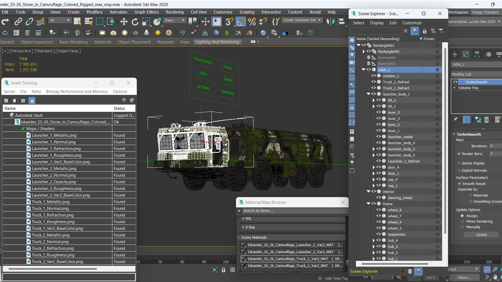 3D model Iskander SS-26 Stone in Camouflage Colored Rigged https://p.turbosquid.com/ts-thumb/sZ/G3YXUp/u3/iskander_ss26_stone_in_camouflage_colored_rigged_030/jpg/1730955261/1920x1080/fit_q87/9ad54d40e1429c37681b9762ad1703f00ed234c7/iskander_ss26_stone_in_camouflage_colored_rigged_030.jpg