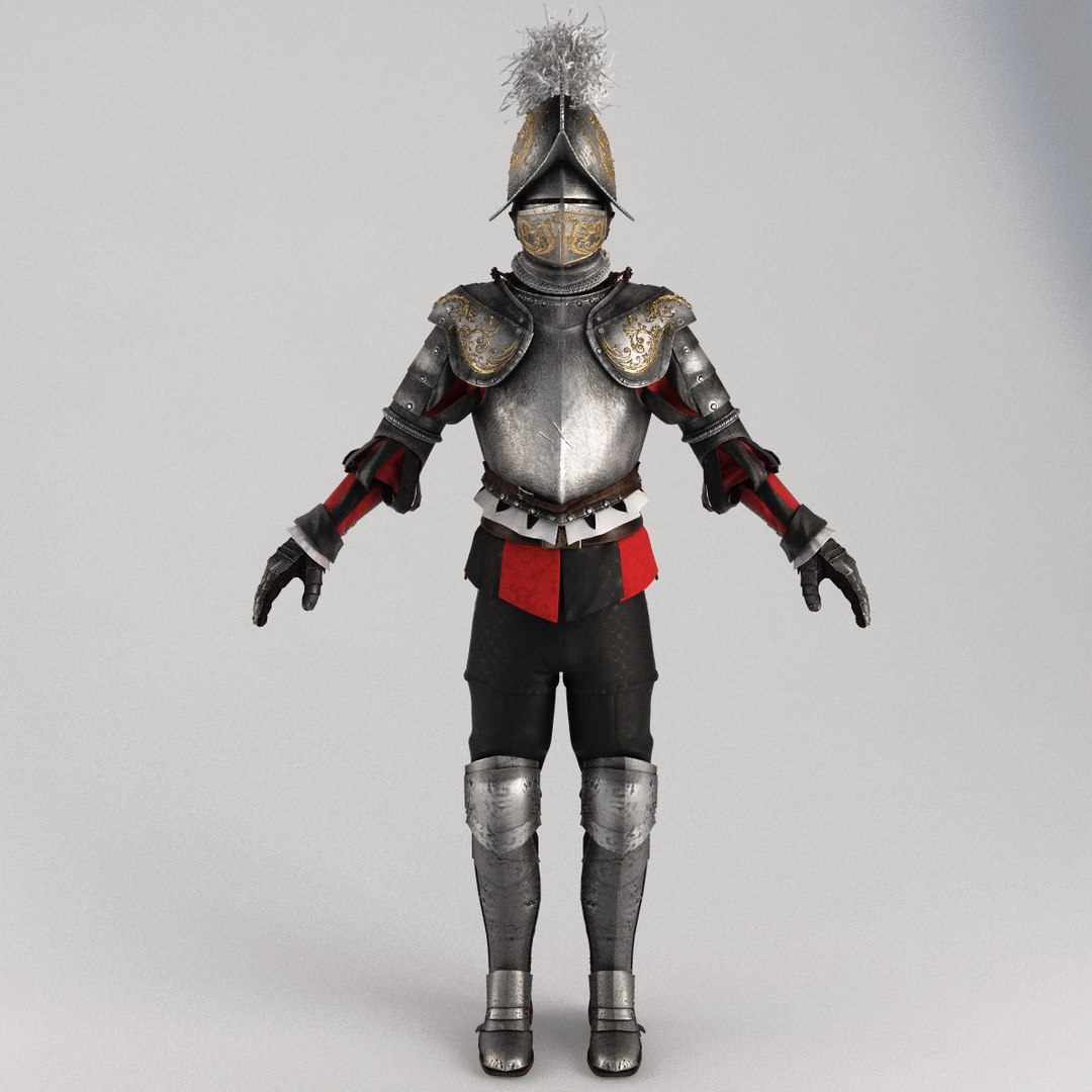 Swiss Guardsmen Vatican Knight 3d Model