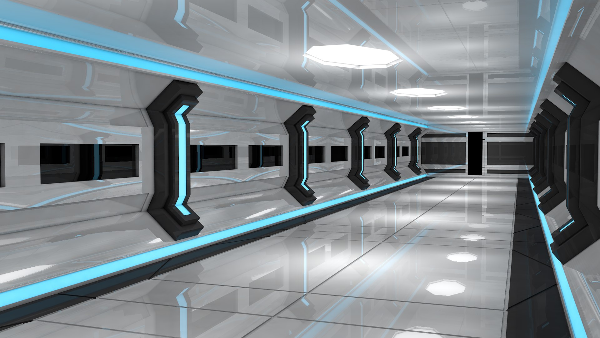 Sci Fi Corridor 3D Model - TurboSquid 1799888