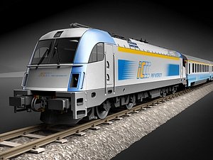 3ds max taurus train locomotive
