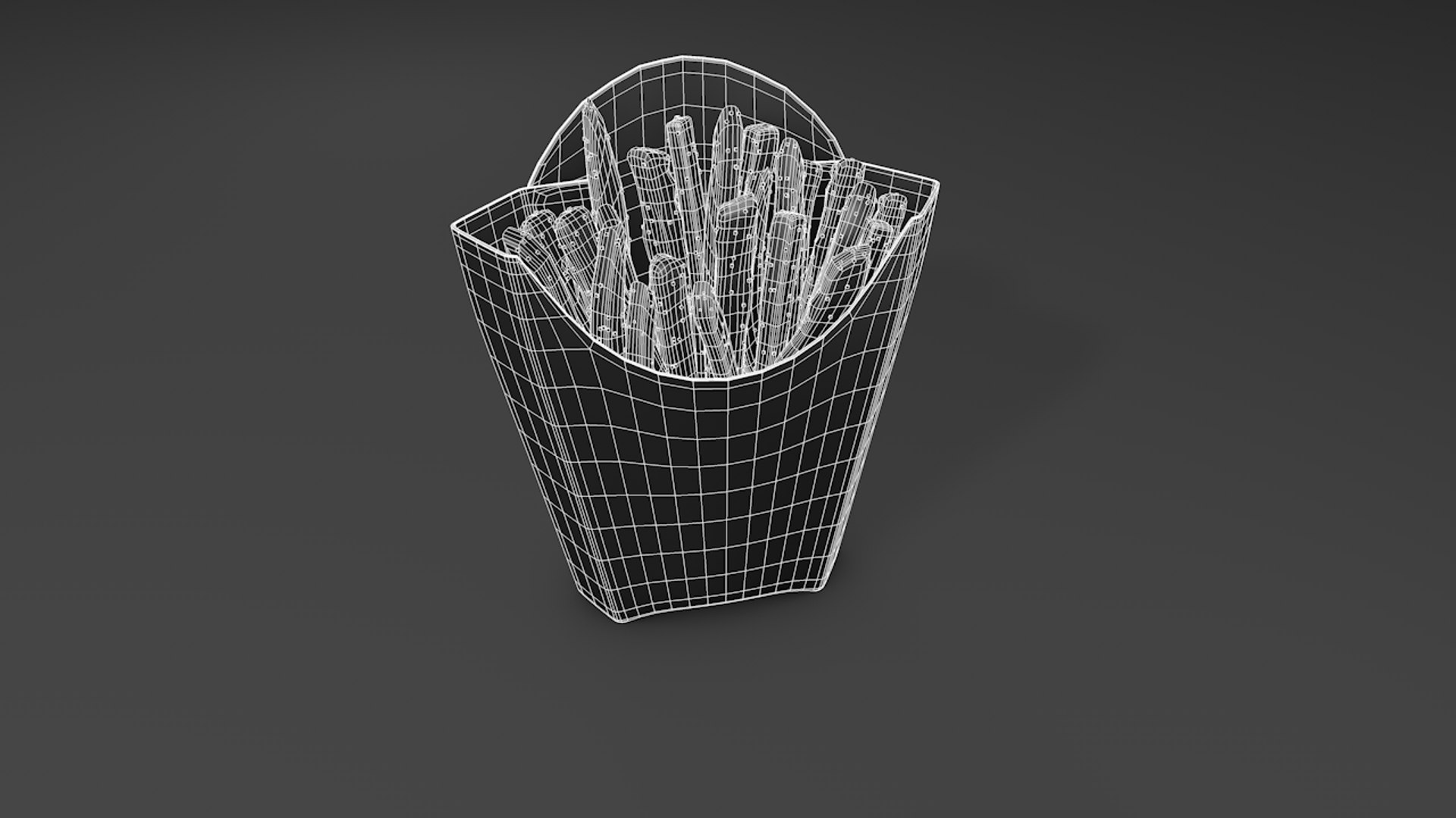 3D french fry box model https://p.turbosquid.com/ts-thumb/sZ/Nu3rGa/wWLQ5lEK/macframe0001/png/1539046132/1920x1080/fit_q87/b8f01b000cc9a04127a9a5997c8b4eba6c2a3bf0/macframe0001.jpg