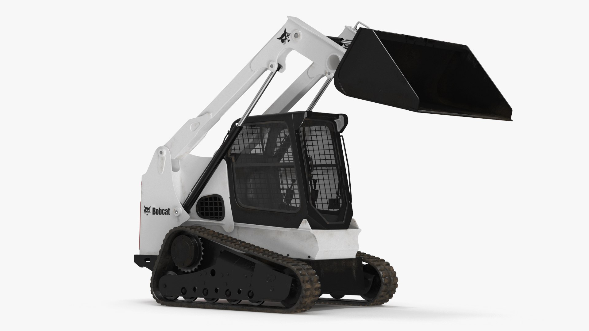 Compact Track Loader Bobcat Rigged 3D model preview
