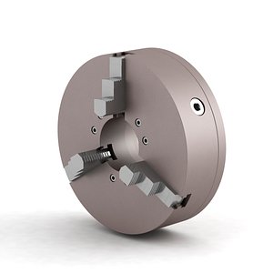 3D lathe chuck model