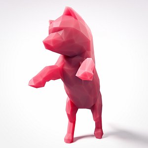 3D puppy shiba inu 2 model