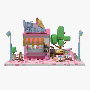 3D 3d model ice cream