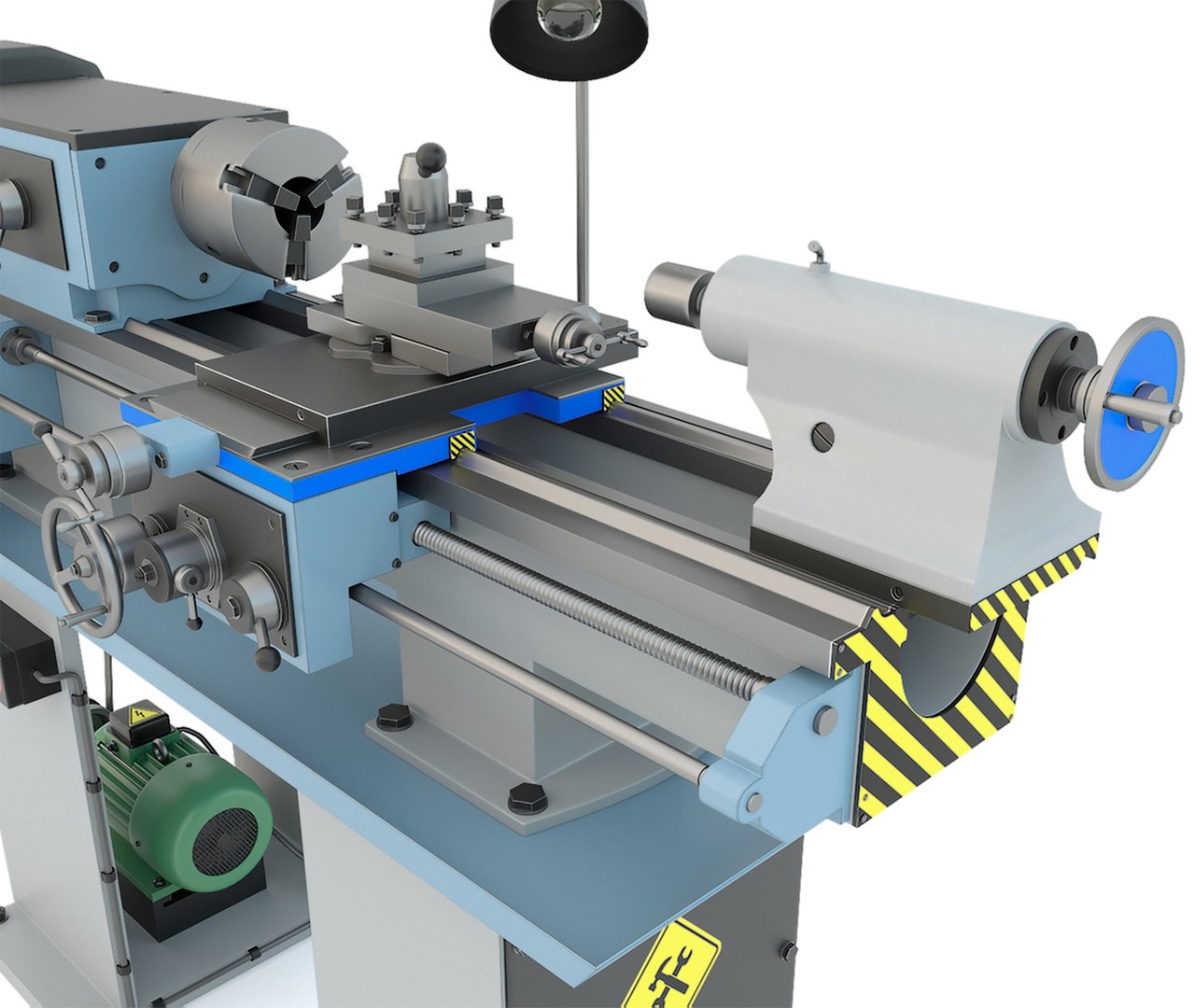 3D Model TV4 Lathe Machine - Industrial Machine Tool Gray - TurboSquid ...