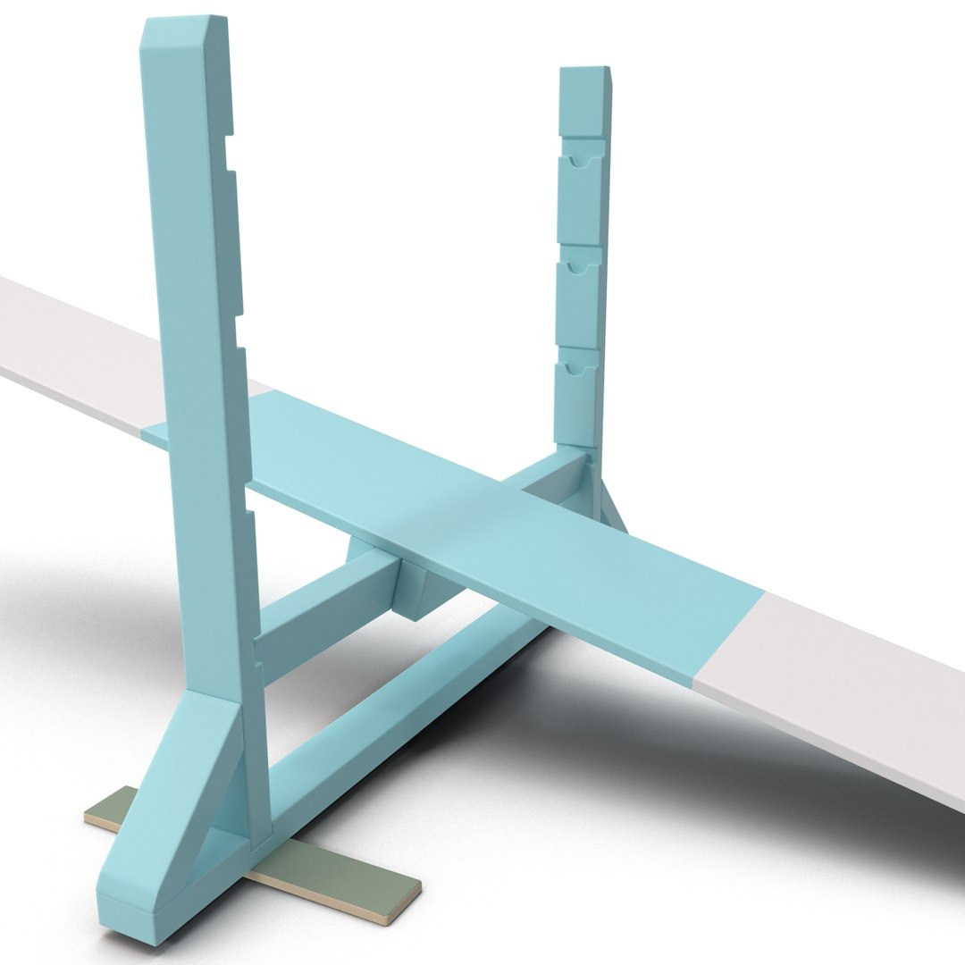 dog agility teeter totter 3d model