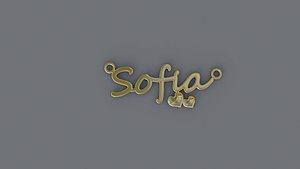 Jewelry Necklace Pendant Sofia Print