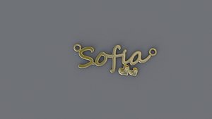 Jewelry Necklace Pendant Sofia Print