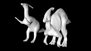 3D parasaurolophus model