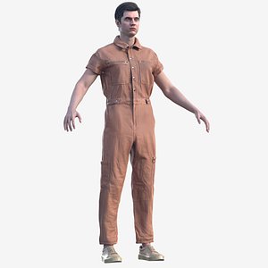 3D Man in Overall