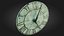 3D Antique Tower Clock White - PBR