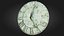 3D Antique Tower Clock White - PBR