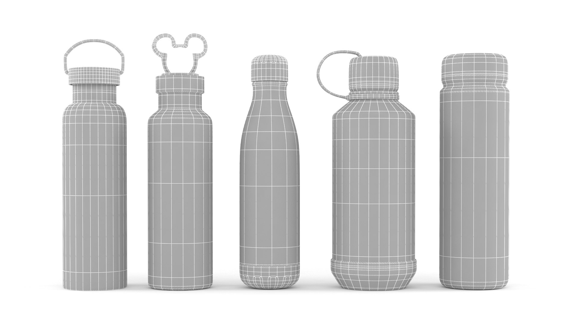 3D Plastic Bottle Collection Model - TurboSquid 2314345