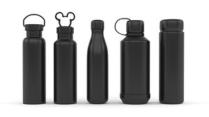 3D Plastic Bottle Collection model