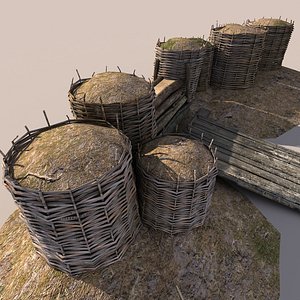 3ds max wicker barrier