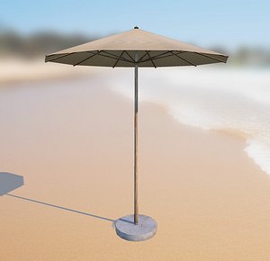 beach umbrella 3d max