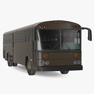 3D prison transport bus rigged