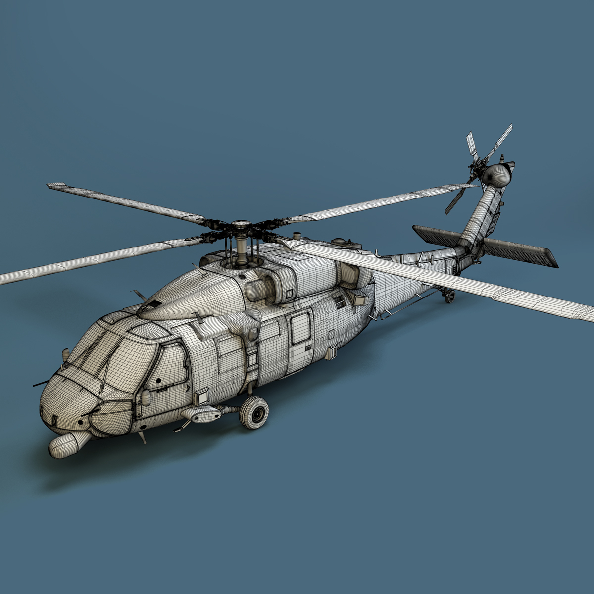 vh-60n helicopter 3d max