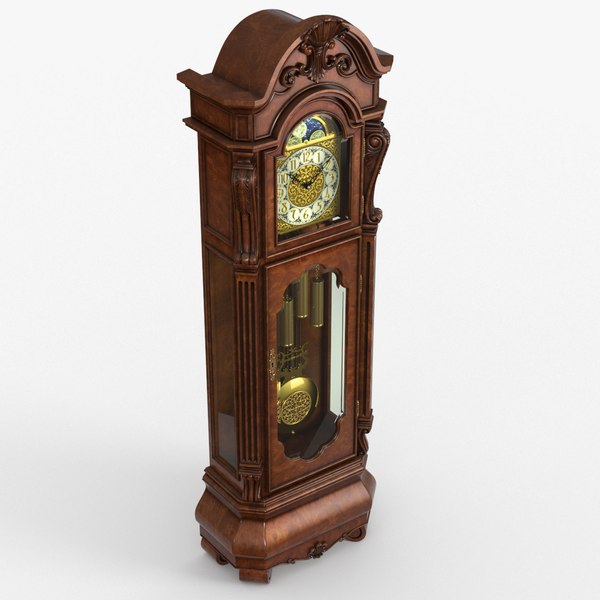 antique clock 3d model