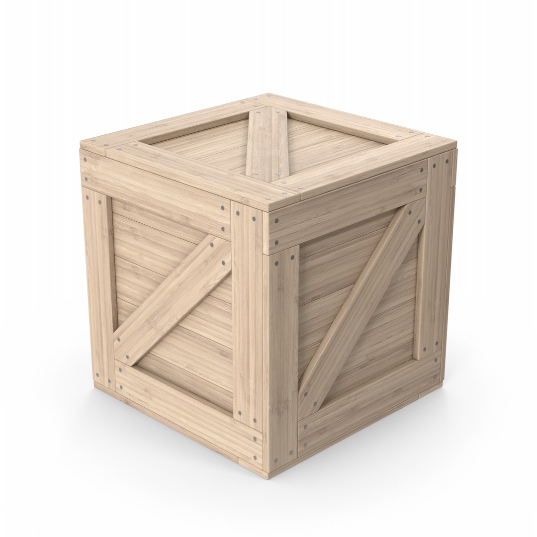 Wooden Box Crate 3D - TurboSquid 1905997