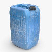 High Poly Plastic Dirty JerryCan