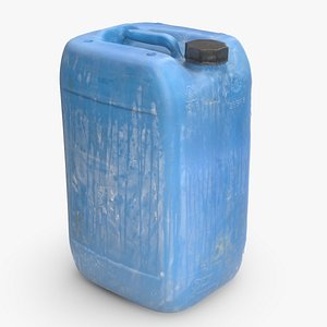 High Poly Plastic Dirty JerryCan
