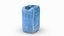 High Poly Plastic Dirty JerryCan