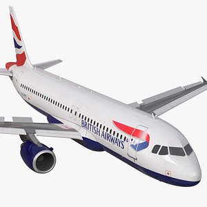 Airbus A320 British Airways Rigged