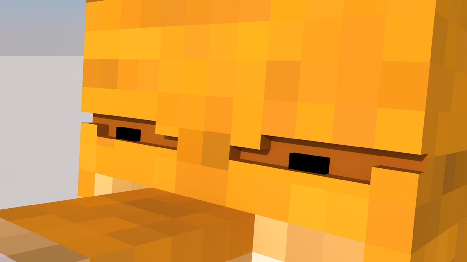 Fox Minecraft 3d C4d