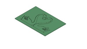 3D Swan Love Mold for Resin Concrete Plaster