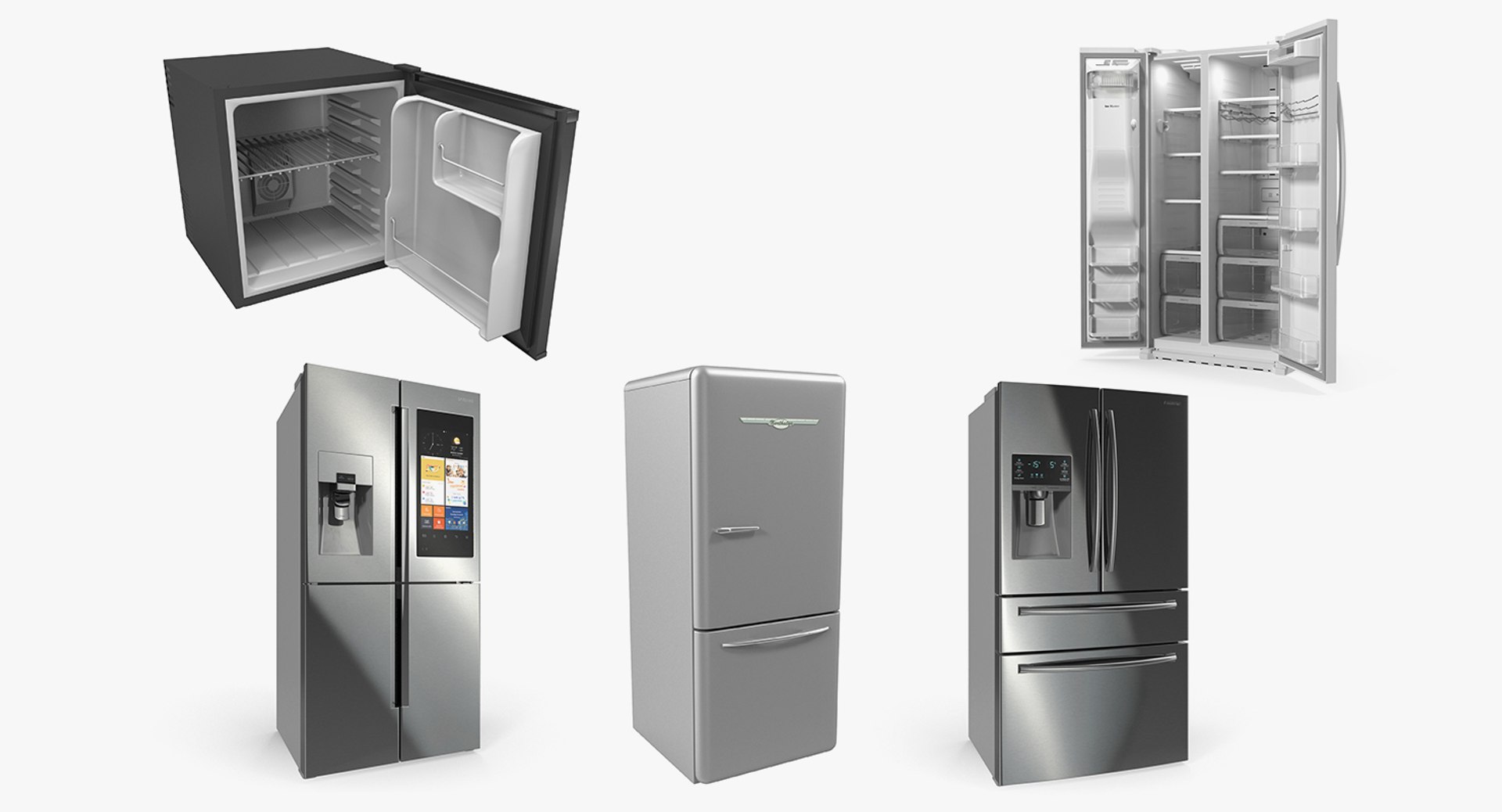 Refrigerators 2 3D model - TurboSquid 1375076