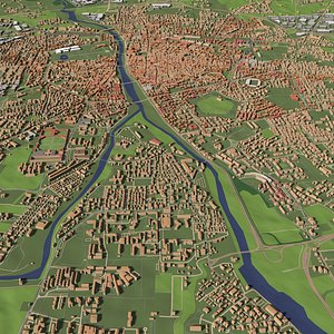 3D Parma Italy - city and urban model