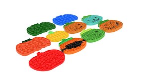 3D Halloween Pumpkin Pop It Fidget Toys Set