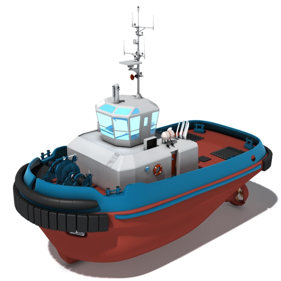 tug boat 3d model