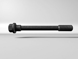 cylinder head bolt 3d model