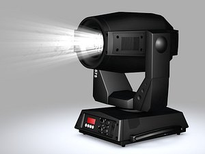3d model moving lights spot