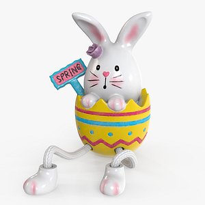 Easterbunny Sculpture With Sign