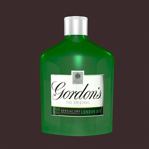3ds max gin bottle