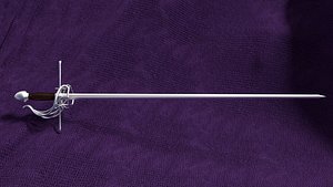 3d 3ds rapier basket hilt